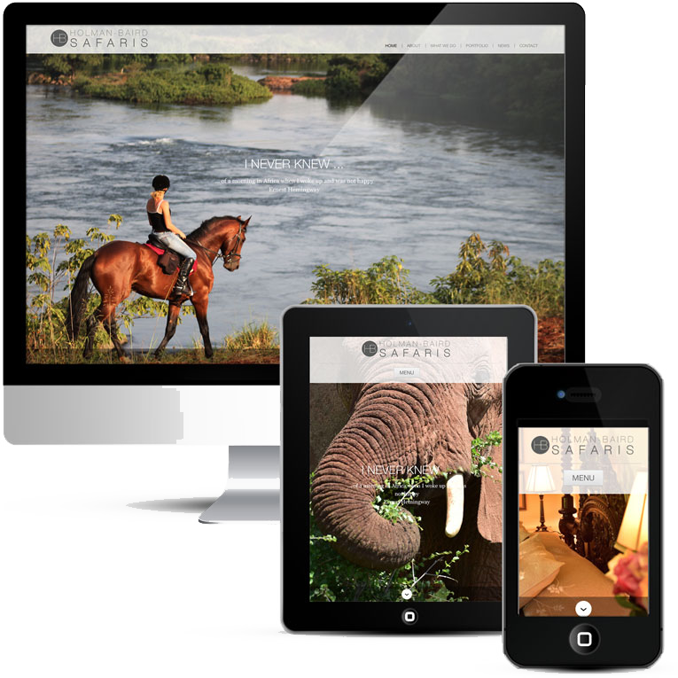 Holman Baird Safaris Website