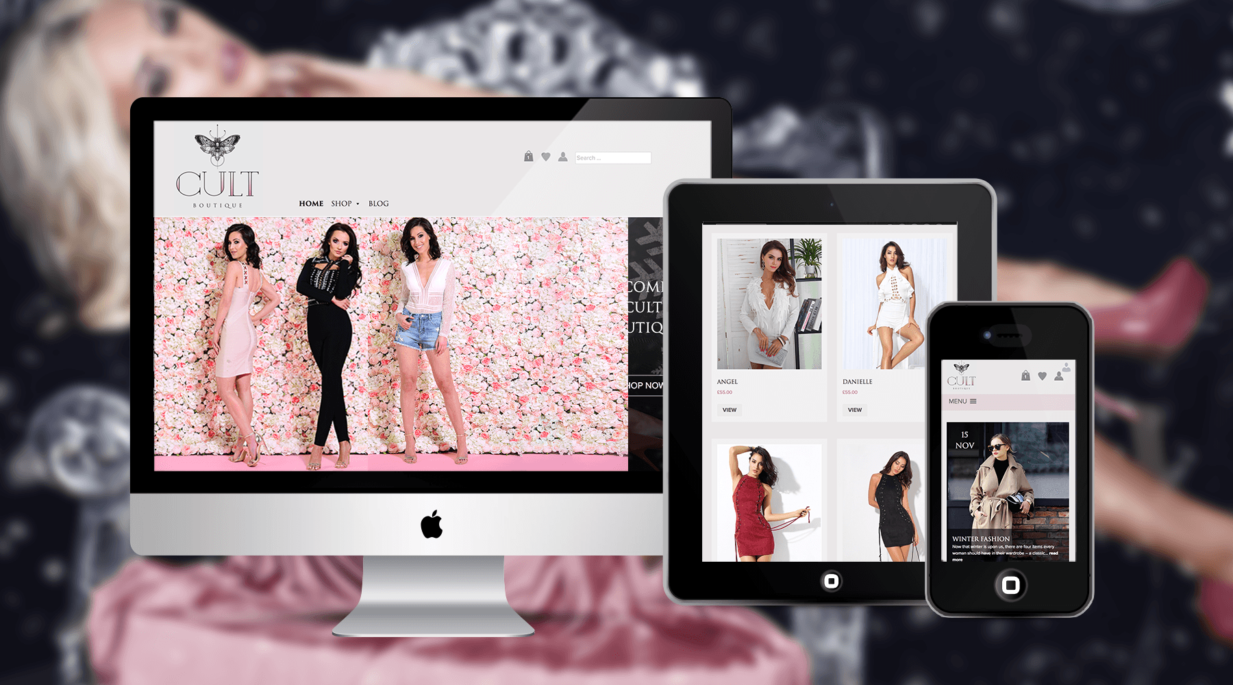 The Cult Boutique Fashion ecommerce online store web design