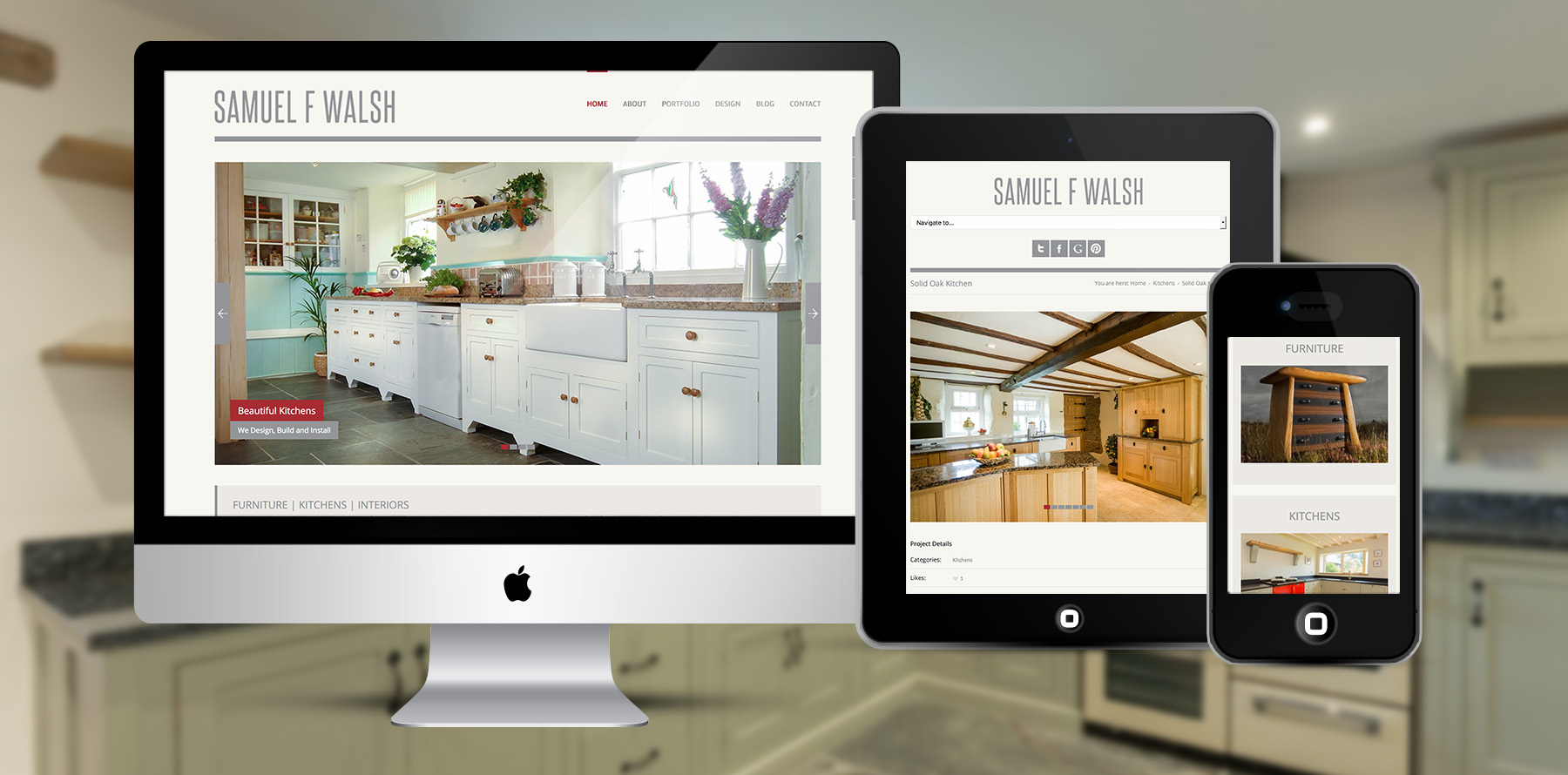 Sam Walsh Furniture Designer Website