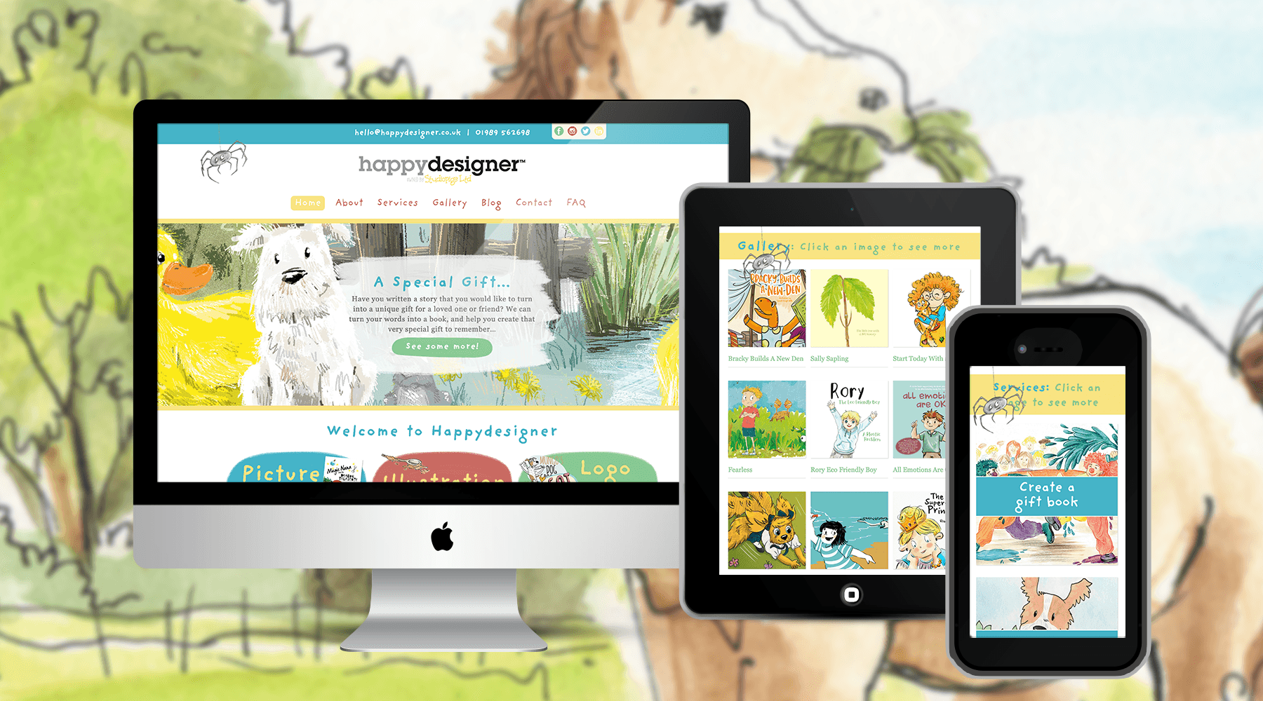 Happy Designer Childrens Book Illustrator Website