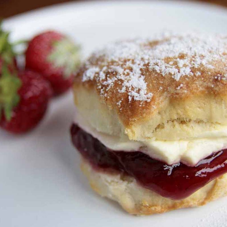 Scone and jam