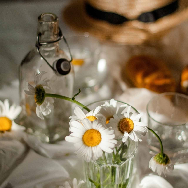 Daisies and a hat