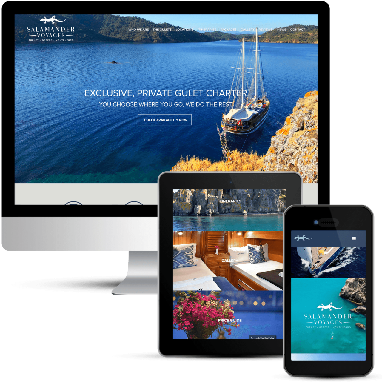 Website Design for Salamander Voyages