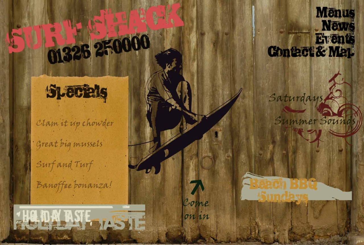 My Surfshack web design