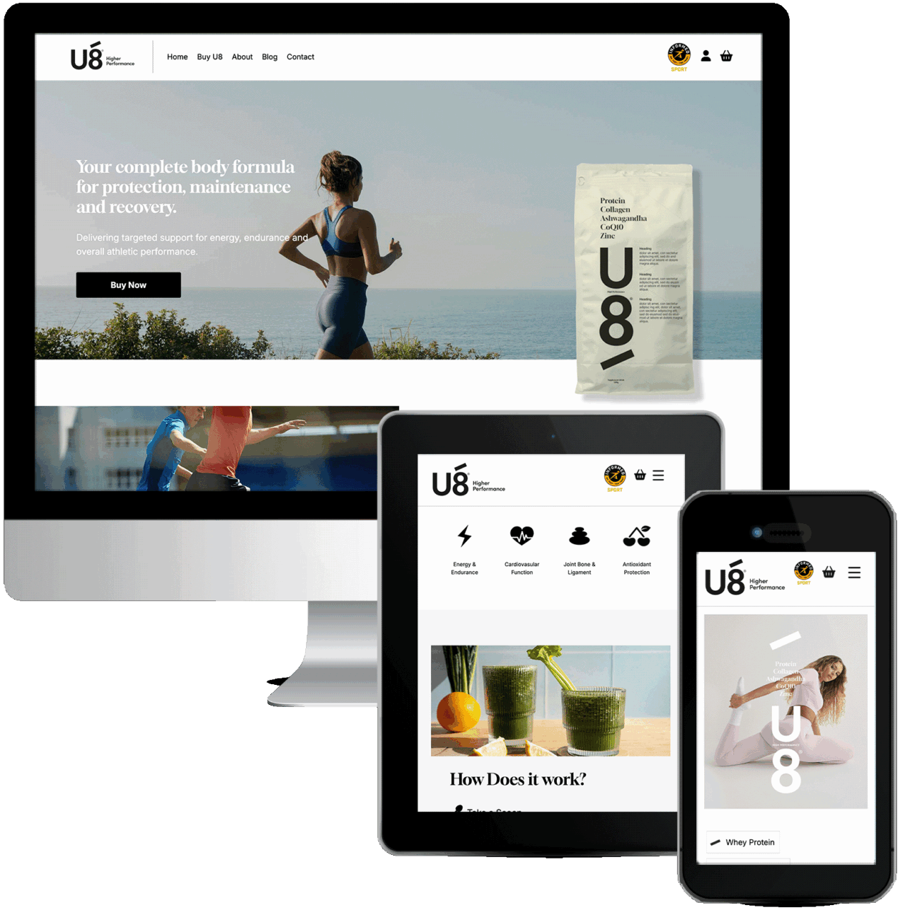 Stunning website design for U8-Performance.